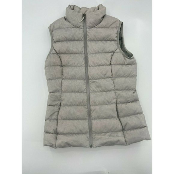 Eddie Bauer Gray Puffer Vest - Picture 1 of 7